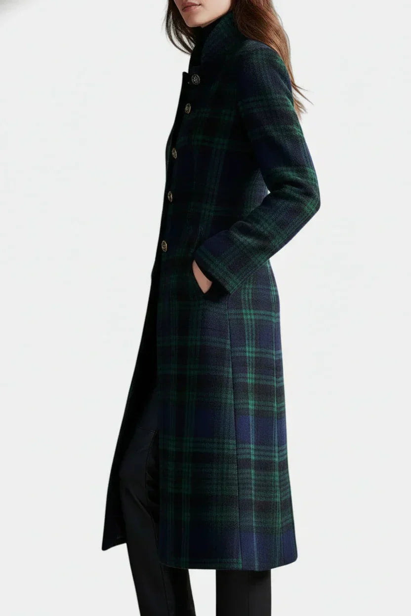 Audrey - Timeless Elegant Checkered Coat