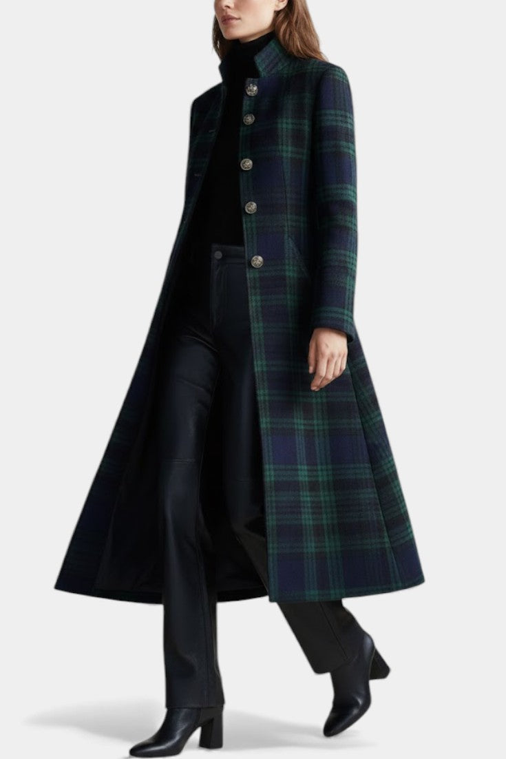 Audrey - Timeless Elegant Checkered Coat