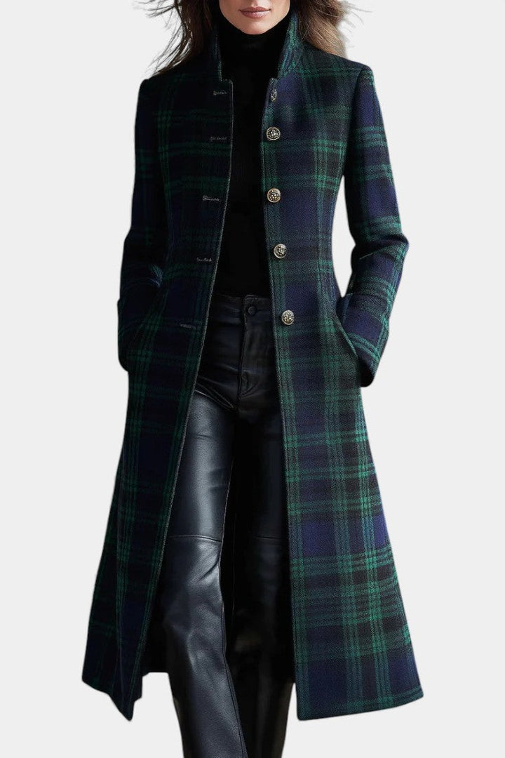 Audrey - Timeless Elegant Checkered Coat