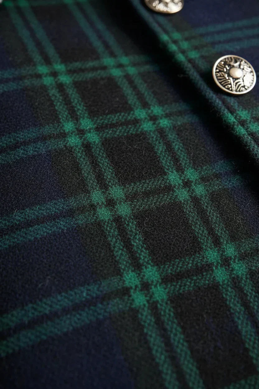 Audrey - Timeless Elegant Checkered Coat